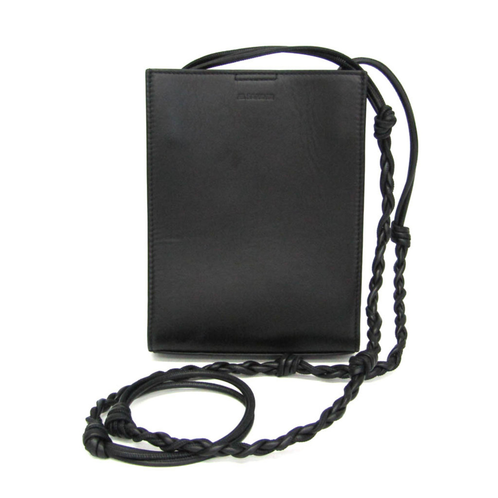 Jil Sander TANGLE SM JSMU853173 Men,Women Leather Pouch,Shoulder Bag Black